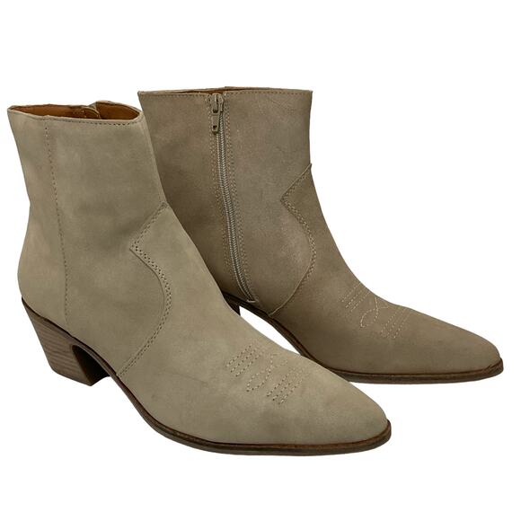 Lucky Brand Women's Goddiy Suede Western Booties Size 9 1/2 - Picture 2 of 6